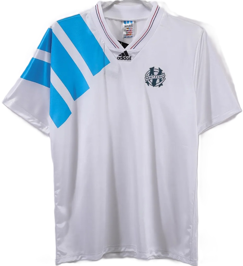 Camisa I Olympique de Marseille 1992 1993 Adidas oficial 